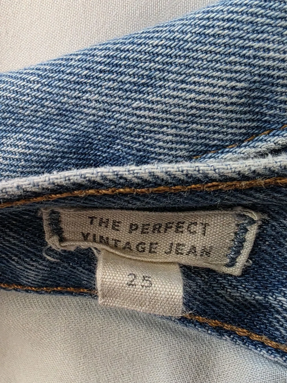 Madewell The Perfect Vintage Jean Light Wash High Rise Straight Women's Sz 25